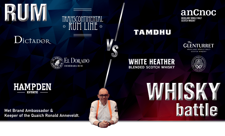 masterclass rum vs whisky in nieuwegein op vrijdag 20 oktober‘23
